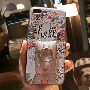 Мультяшный чехол для мобильного телефона. Силиконовые чехлы для iPhone7/7Plus/6/6s/6plus/6splus с кольцом для пальца и держателем-стендом thumbnail-5