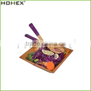 High Quality Baboo Lacquer Square Salad Bowl/Homex_Factory thumbnail-1