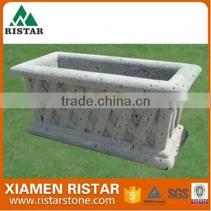 Square Granite Stone Garden Flower Pot thumbnail-1