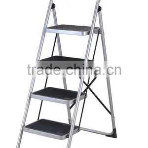 4 Steps Folding Step Ladder With Safety Rail thumbnail-1