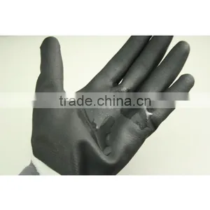 NMSAFETY EN388 4121 13 Gague Grey Nylon Liner Coated Double Nitrile on Palm Waterproof Safety Work Gloves thumbnail-2