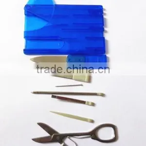 Multi Purpose Pocket Tool Card , Mini Survival Tool Card 7 in 1 With Knife thumbnail-1