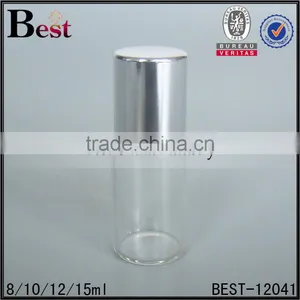 Hot Products Small Travel 10 ml Roll on Bottle Clear Fragrance Perfume Tube Glass Bottle Roll on 8ml Vial thumbnail-1