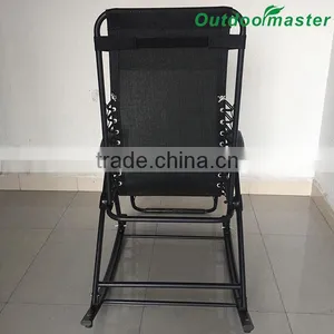 Backyard Lounge Porch Seat Zero Gravity Steel Folding Rocking Chair thumbnail-5