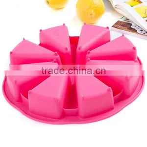Large Round Silicone Cake Mould Slice Wheel Design Cake Tools thumbnail-3