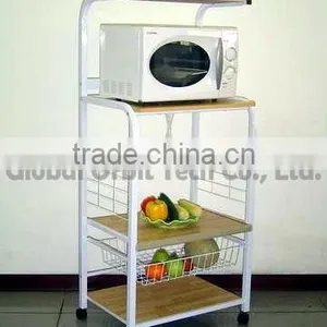Home Furniture Warehouse Rack Metal Pan Rack Stainless Steel Kitchen Utensil Rack thumbnail-5
