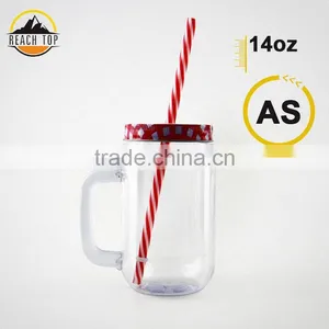 Eco-Friendly Feature 14OZ Mason Jar With Handles thumbnail-2