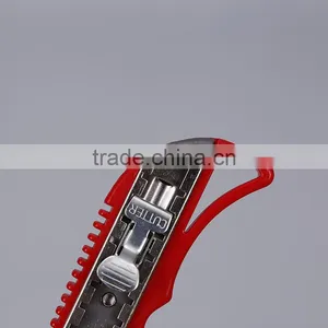 High Quality Box Cutter Carbon Steel Tool Knife PP Sliding Knives With Button thumbnail-3