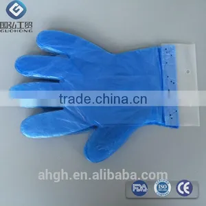 Disposable Polyethylene HDPE Gloves With Head Blocker thumbnail-1