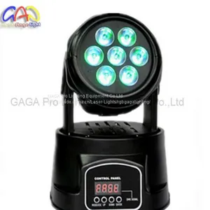 Mini Disco DJ Lights 7PCS X 12W RGBW Wash 4 In1 Moving Head Light Stage for Sale thumbnail-5