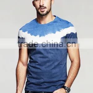 Men's Tie Dye T-shirt, Cotton Jesery T-shirt, Customized Logo T-shirt thumbnail-3