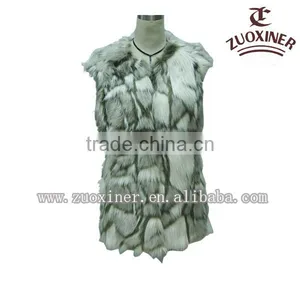2014 Newest Fashion Beautiful Winter Women Fur Vest thumbnail-1