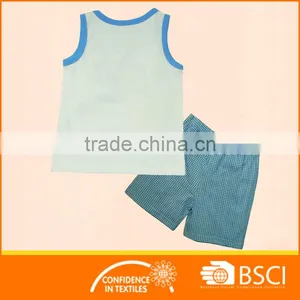 Wholesale Infant Baby Vest T Shirt & Short Clothes Set thumbnail-2