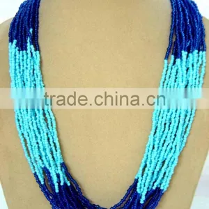 Multi Semi Precious Stone Necklace thumbnail-1