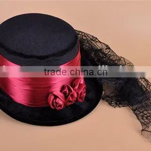 Adult Halloween Vampire Top Hat , Vampire Top Hat ,vampire Hat thumbnail-2