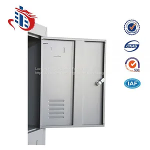 4 Door Workers Clothes Storage Cabinets Metal Locker Box thumbnail-4