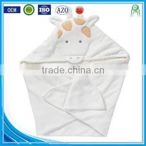 China Supplier Applique Cotton Terry Swaddle Baby Blanket Organic Knitted Baby Blanket thumbnail-1