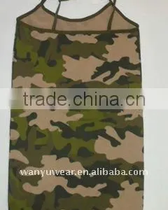 Camouflage Color Full Printed Seamless Lady Tank Top thumbnail-1