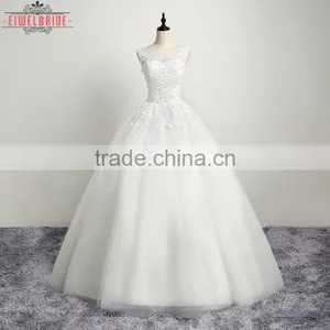 OEM Long Floor-length WWhite Wedding Dress Bridal Gown thumbnail-4
