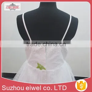 Spaghetti Strap White Flower Girl Dress Patterns Free thumbnail-4