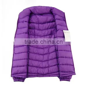 W1077 Unisex Stand Collar Ultralight Down Jacket thumbnail-3