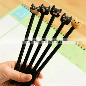 0.5mm Ballpoint Ball Office & Student Pen Plastic Animal Patterns Cap thumbnail-1