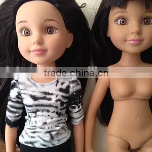 Black Vinyl Human Looking Doll thumbnail-1