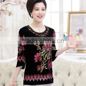 Short-sleeved T-shirt Ice Silk Cotton Explosion Clearance T Shirt Mother Installed thumbnail-5