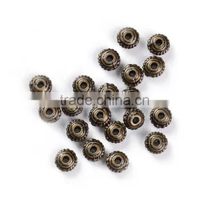 Zinc Based Alloy Spacer Beads Wheel Antique Bronze thumbnail-3