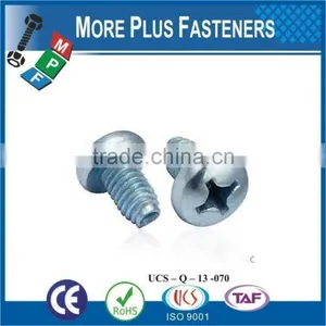 Made in Taiwan Type Z Drive Flat Head Zinc Finish Steel Trilobular Thread Rolling Screw thumbnail-1