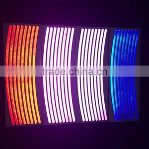Fashion Colorful Glow in the Dark Bike Reflective Wheel Rim Sticker thumbnail-2