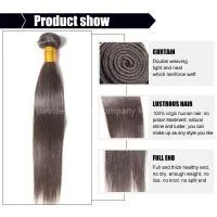 Peruvian Virgin Hair Straight 3 Pcs 6A Unprocessed Virgin Peruvian Straight Hair,Rosa Hair Products Cheap Human Hair Extension thumbnail-2