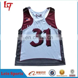Women's Reversible Lacrosse Top Polyester Lacrosse Tank Top Pinnies College Lacrosse Pinnies Jersye thumbnail-2