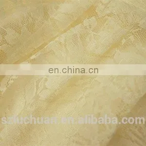 Shiny Ivory Lace Table Skirt Designs For Wedding thumbnail-3