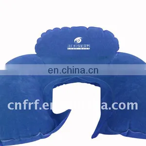 Inflatable Flocked Pvc Neck Pillow With High Rest Inflatable U-shape Pillow/2011 Hottest Inflatable Neck Pillow thumbnail-1