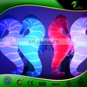 Animal Shape Inflatable LED Balloon Flying Sea Horse Inflatabel Light Balloon For Parade thumbnail-1