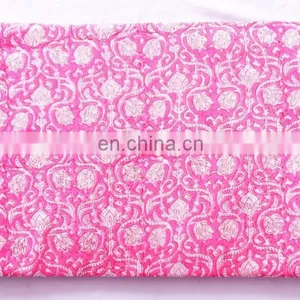 Indian Latest Hand Block Cotton Fabric Crafting Dressmaking Sewing Fabric By Meter thumbnail-2