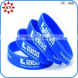 High Quality Popular Full Color Printed Silicone Wristband thumbnail-1