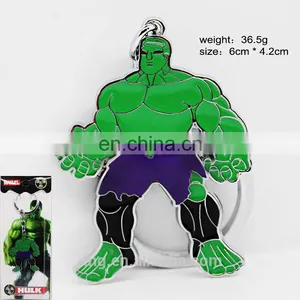 Super Hero The Avengers Q Hulk Metal Keychain Pendent Key Rings Jewelry thumbnail-1