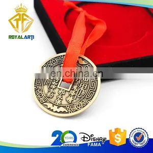 Shiny Gold Die Struck Custom Religious Coin thumbnail-3