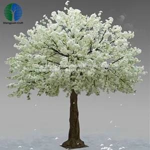 Factory High Quality White Artificial Cherry Blossom Tree for Interior Decoration thumbnail-1