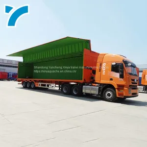 Wing Van Semi Trailer Box Cargo Wing Open Box Truck Trailer thumbnail-2