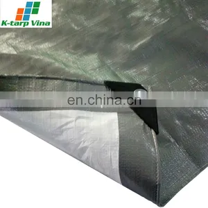 SILVER/WHITE # PE TARPAULIN # 140GSM thumbnail-1