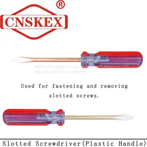 Non Sparking Slotted Screwdriver (Plastic Handle) thumbnail-4