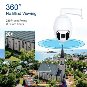 20X Zoom H. 265 1080P Outdoor Waterproof Speed Dome IP PTZ Security Camera thumbnail-4