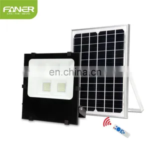 Faner Lighting 2020 New Design SMD Outdoor Waterproof 100w Ip65 Outdoor Solar Led Flood Light Price Mono Solar Panel thumbnail-4