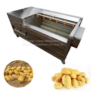 Commercial Vegetable Fruit Ginger Potato Roller Peeler Washing Peeling Cleaning Machine WT/8613824555378 thumbnail-3