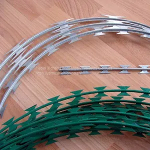 2020 Low Price High Quality Hot Galvanized Razor Barbed Wire,Concertina Razor Wire Real Factory thumbnail-5