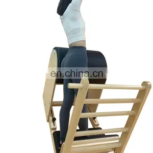 2020 Hot Sale Commercial Gym Studio Classic New Household Pilates Reformer Machine White Maple Wood Pilates Ladder Barrel Yogo thumbnail-2