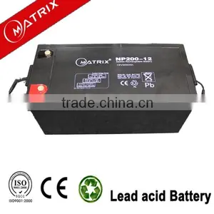 Vent Regulated AGM 12v 200ah Solar Battery for PV System thumbnail-1